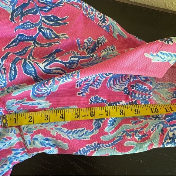 Lilly Pulitzer The Chipper Floral Preppy Coastal 100% Cotton Shorts Size 4 - Picture 9 of 9